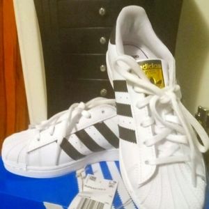 Adidas Originals Youth Unisex SUPERSTAR PS Shoes Cloud White/Core Black FU7714 F